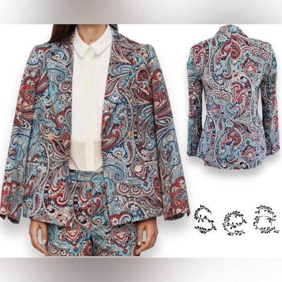 JO220 ストレート XS ペイズリー paisley - パンツ